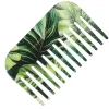 Botanical Small Comb - Green Floral