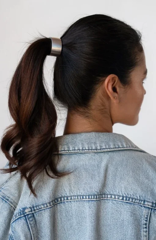 Brushed Metal Cuff Pony
