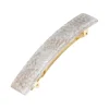 Classic Rectangle Barrette - Gold Pine