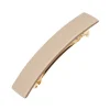 Classic Rectangle Barrette - Cappuccino