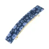 Classic Rectangle Barrette - Midnight Bloom