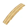 Classic Rectangle Barrette - Bamboo