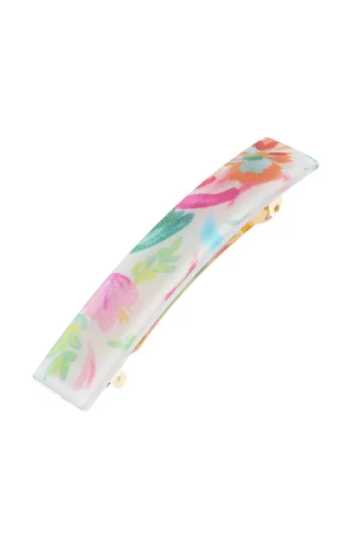 Classic Rectangle Barrette - Eden Garden