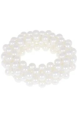 Cream Pearl Scrunchie