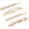 Crystal Bobby Pins, 4-Pack