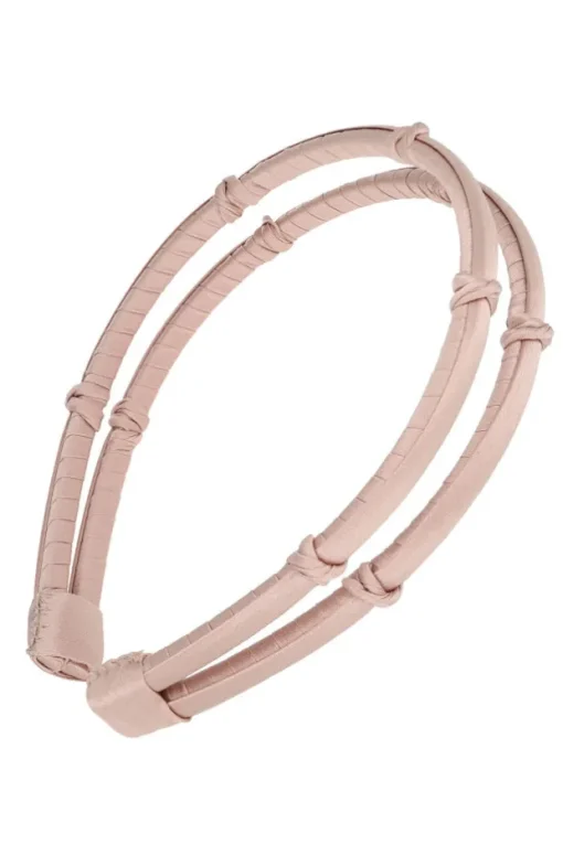Double Five Knot 1/4" Ultracomfort Headband - Silk Charmeuse