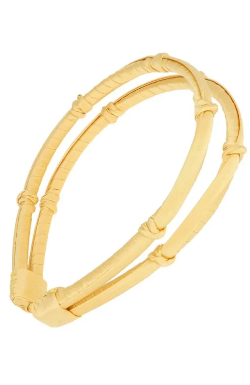 Double Five Knot 1/4" Ultracomfort Headband - Silk Charmeuse