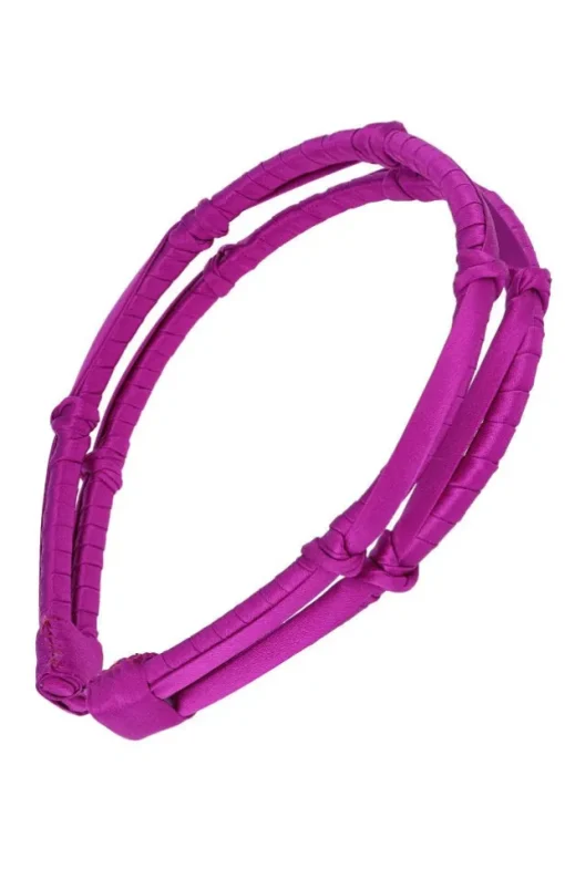 Double Five Knot 1/4" Ultracomfort Headband - Silk Charmeuse