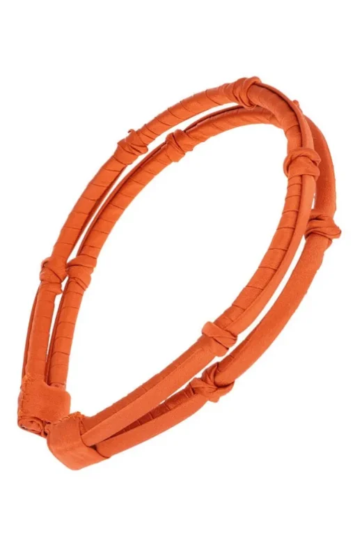 Double Five Knot 1/4" Ultracomfort Headband - Silk Charmeuse