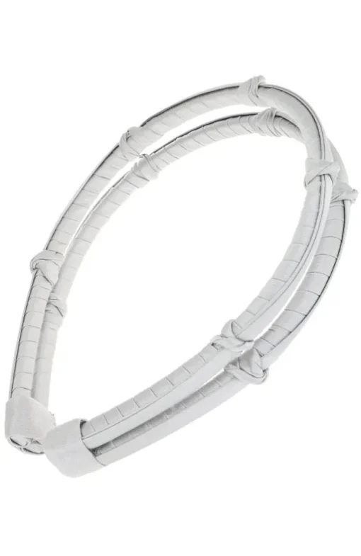 Double Five Knot 1/4" Ultracomfort Headband - Silk Charmeuse