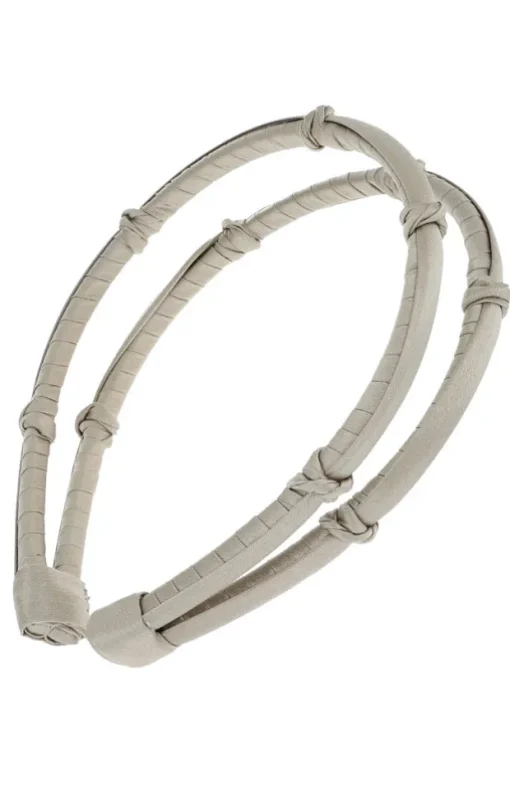Double Five Knot 1/4" Ultracomfort Headband - Silk Charmeuse