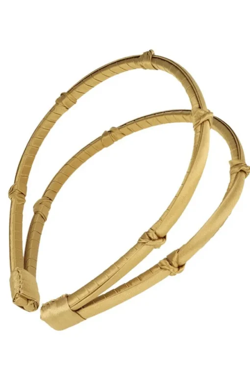 Double Five Knot 1/4" Ultracomfort Headband - Silk Charmeuse