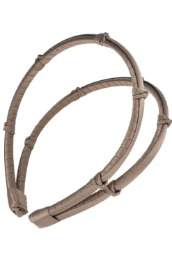 Double Five Knot 1/4" Ultracomfort Headband - Silk Charmeuse