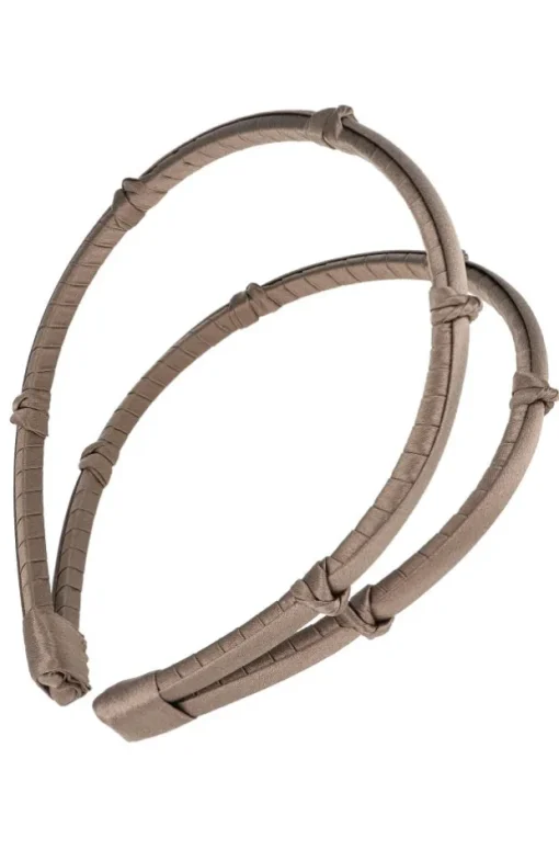Double Five Knot 1/4" Ultracomfort Headband - Silk Charmeuse