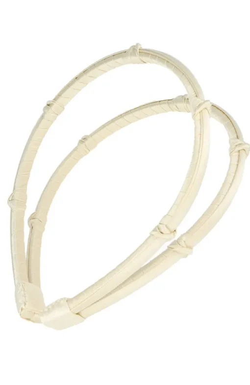 Double Five Knot 1/4" Ultracomfort Headband - Silk Charmeuse
