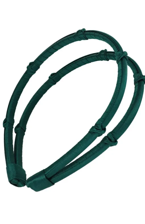 Double Five Knot 1/4" Ultracomfort Headband - Silk Charmeuse