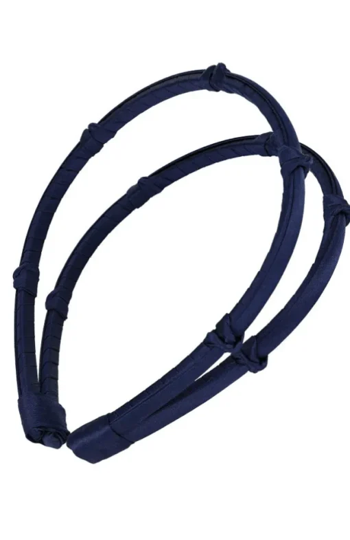Double Five Knot 1/4" Ultracomfort Headband - Silk Charmeuse