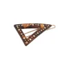 France Luxe Crystal Triangle Cutout Tige Boule Barrette