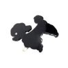 French Poodle Tige Boule Barrette