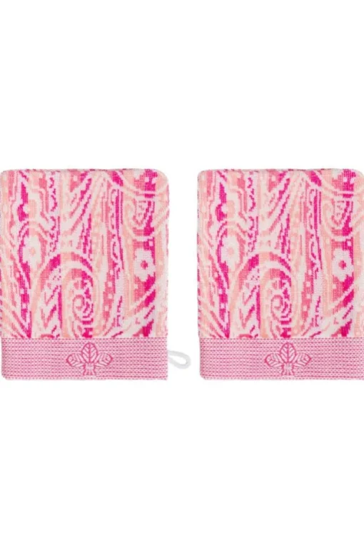 French-Style Bath Mitt 2-Pack - Fleur