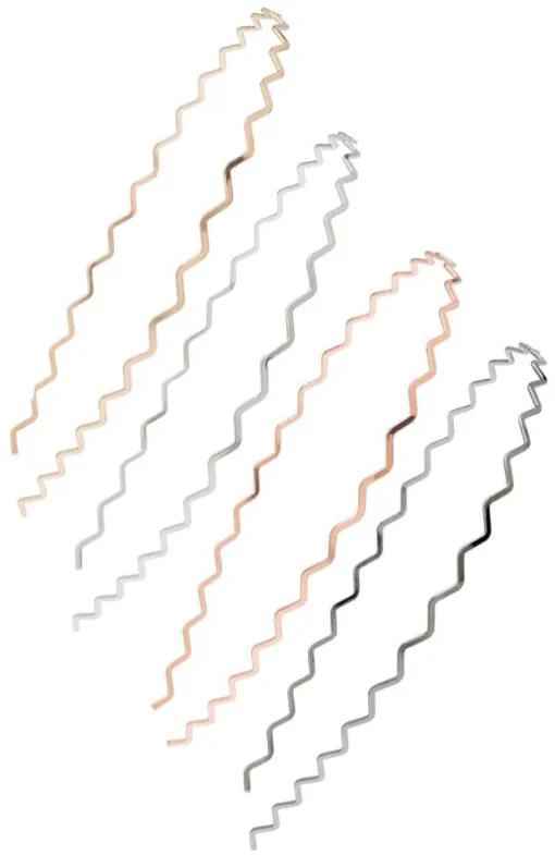 Metal Wave Headband 4-Pack