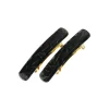 Mini Rectangle Barrette Pair - Linea