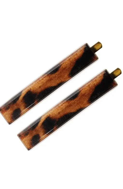 Mod Bobby Pin Pairs - Animal Print