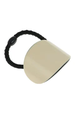Oval Ponytail Holder - Latte