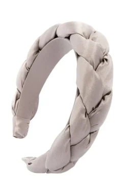 1 1/2" Braided Headband - Silk Charmeuse