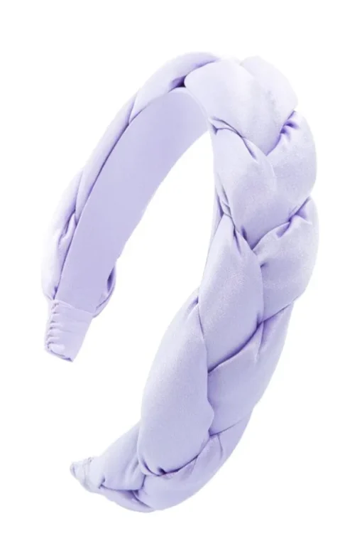 1 1/2" Braided Headband - Silk Charmeuse
