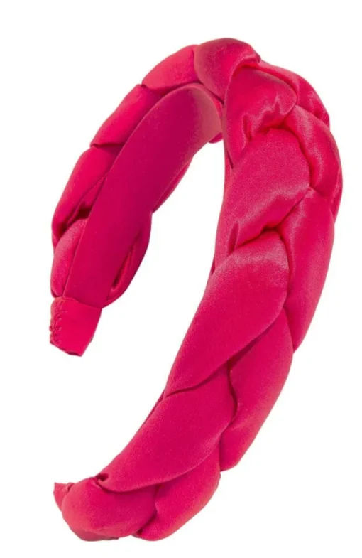1 1/2" Braided Headband - Silk Charmeuse