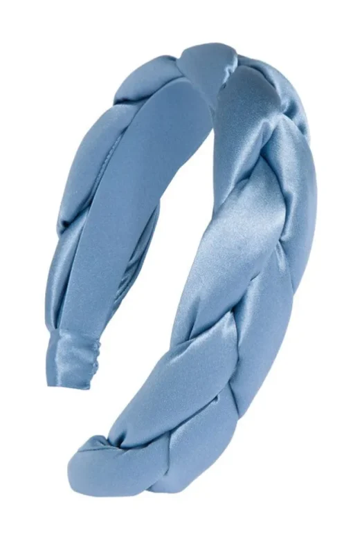 1 1/2" Braided Headband - Silk Charmeuse