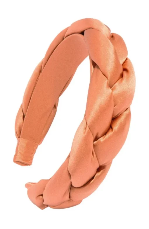 1 1/2" Braided Headband - Silk Charmeuse