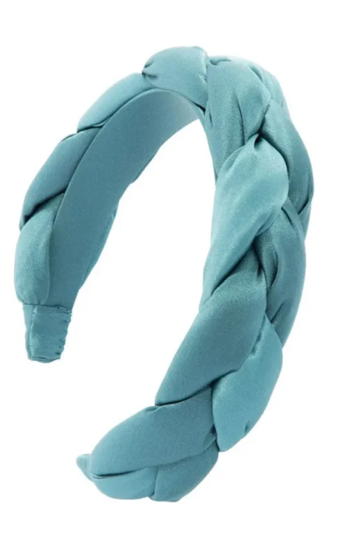 1 1/2" Braided Headband - Silk Charmeuse