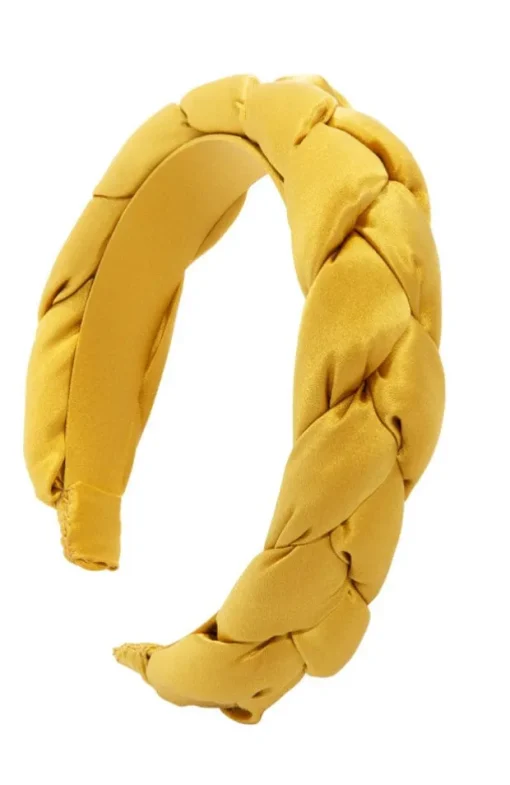 1 1/2" Braided Headband - Silk Charmeuse