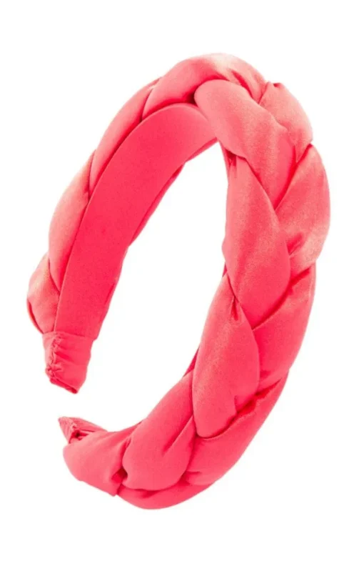1 1/2" Braided Headband - Silk Charmeuse