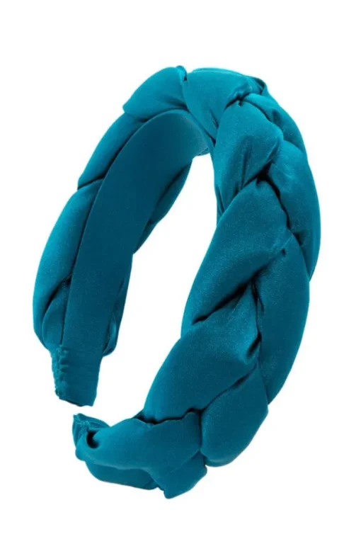 1 1/2" Braided Headband - Silk Charmeuse