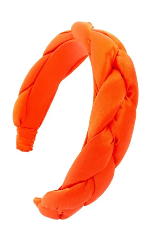 1 1/2" Braided Headband - Silk Charmeuse