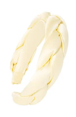 1 1/2" Braided Headband - Silk Charmeuse