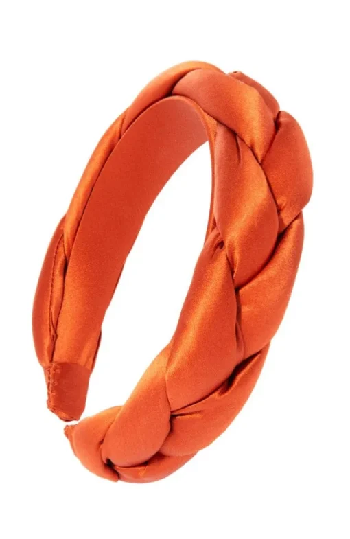 1 1/2" Braided Headband - Silk Charmeuse