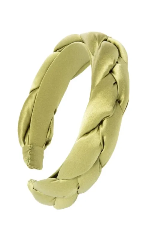 1 1/2" Braided Headband - Silk Charmeuse