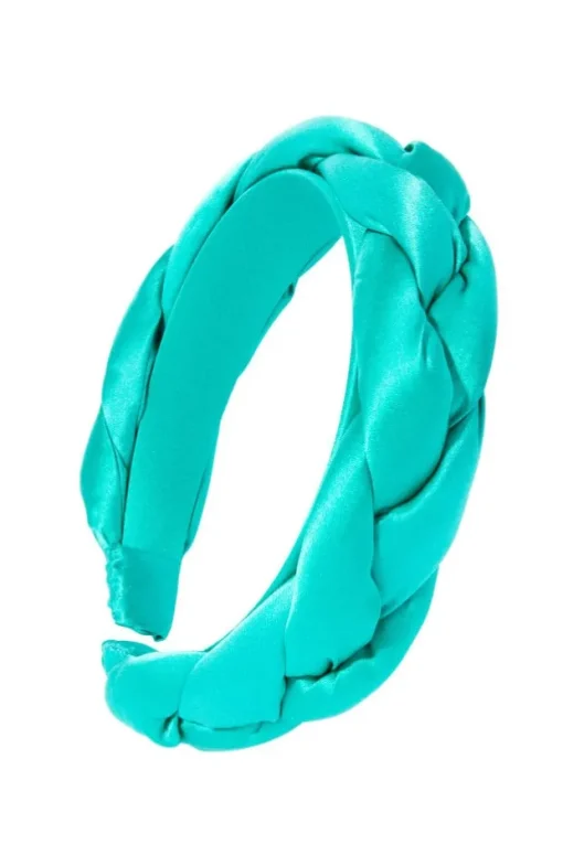 1 1/2" Braided Headband - Silk Charmeuse