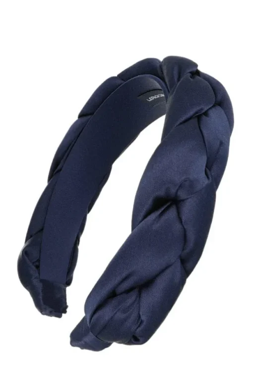 1 1/2" Braided Headband - Silk Charmeuse