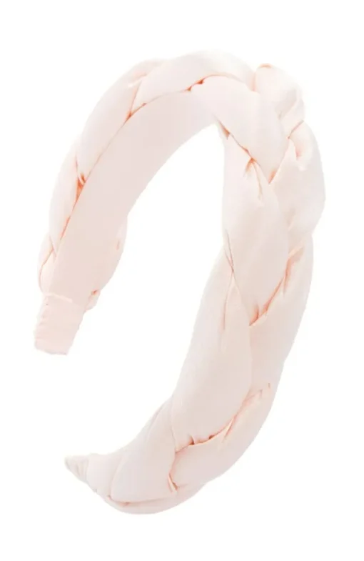 1 1/2" Braided Headband - Silk Charmeuse