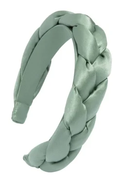 1 1/2" Braided Headband - Silk Charmeuse
