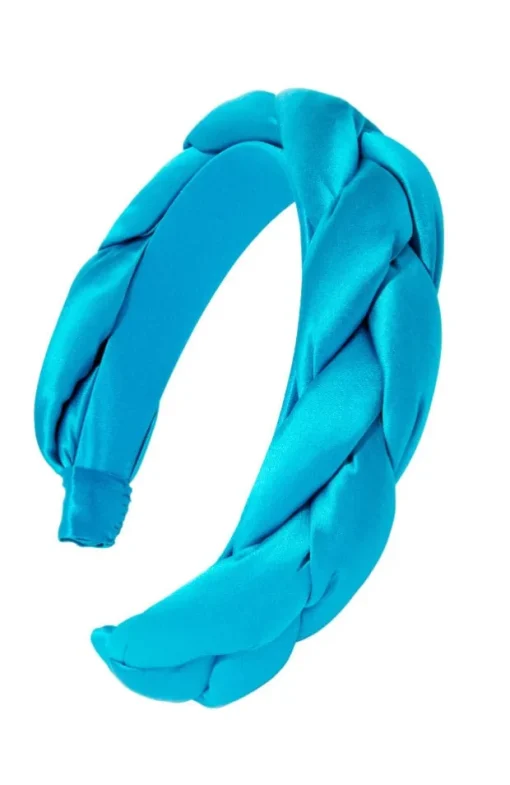 1 1/2" Braided Headband - Silk Charmeuse