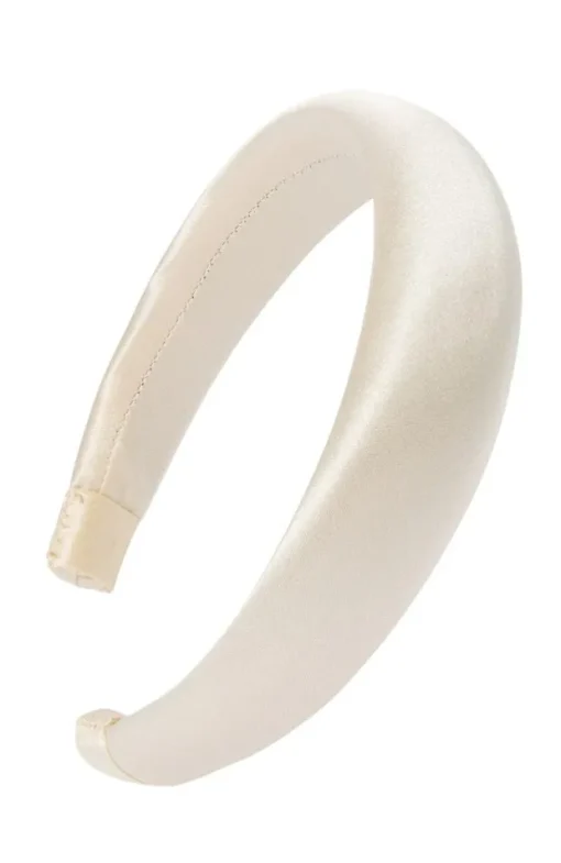 1 1/2" Padded Headband - Silk Charmeuse