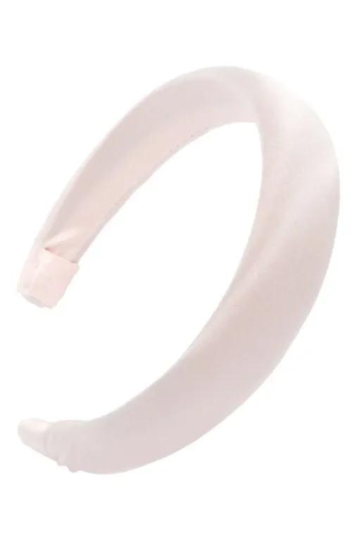 1 1/2" Padded Headband - Silk Charmeuse