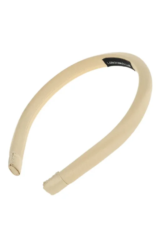 1/2" Padded Headband - Silk Charmeuse