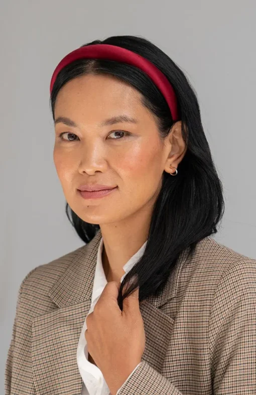 1" Padded Headband - Silk Charmeuse